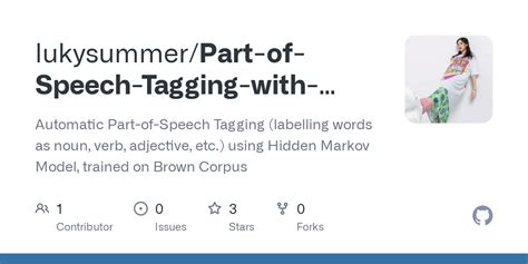 Github Lukysummerpart Of Speech Tagging With Hmm Automatic Part Of