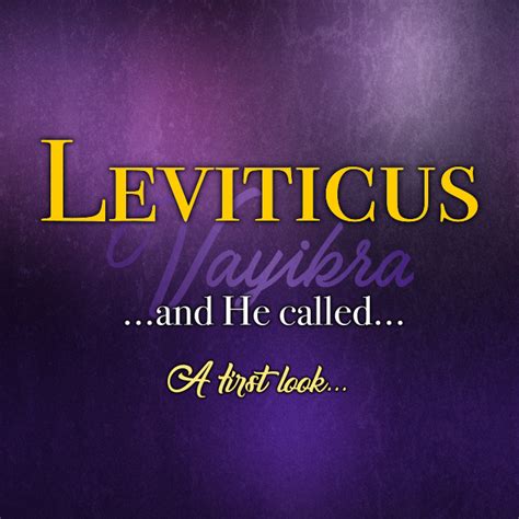 Leviticus Why Its Important To All Believers Out Of Ashes Ministries