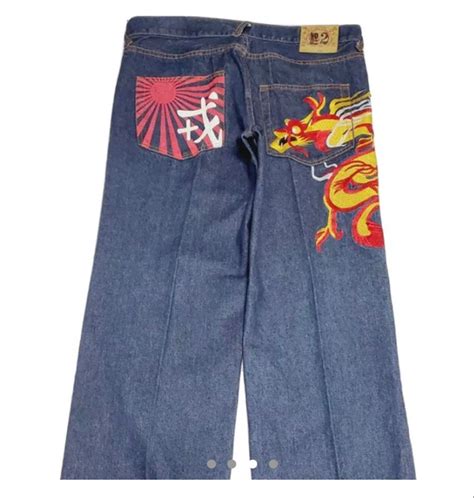 Vintage Evisu Jeans Custom Jeans Diy Designer Jeans Rave Pants