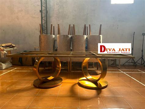 Kaki Meja Stainless Persegi Panjang Gold Harga Kualitas Terbaik