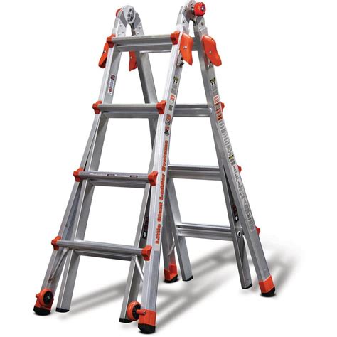 Werner 17 Ft Aluminum Telescoping Multi Position Ladder With 300 Lb