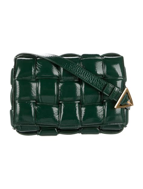 Bottega Veneta Padded Cassette Crossbody Bag Green Crossbody Bags Handbags Bot157830 The