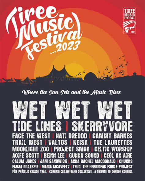 Tiree Music Festival 2024 Line Up - Nevsa Filippa