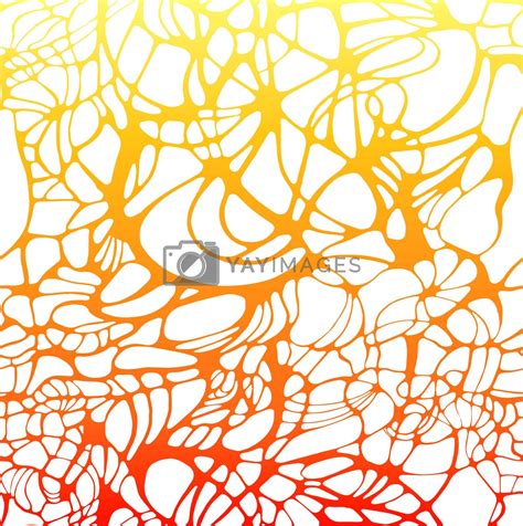 Vector color hand-drawing wave sunny background. Gradient abstract fire ...