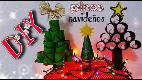 Diy Ideas F Ciles De Pinos Navide Os Porta Aretes Y Dulcero