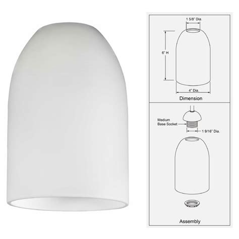 White Dome Glass Shade Lipless With 1 58 Inch Fitter Opening Gl1028d Destination Lighting