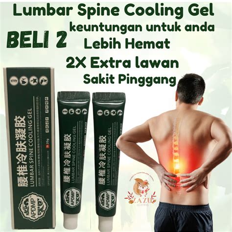 Jual 2X LEBIH HEMAT LUMBAR SPINE COOLING GEL PEREDA SAKIT PINGGANG