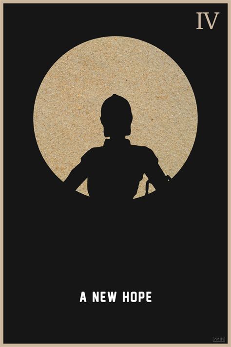 Star Wars Minimalist Poster Series Episode IV Poster By AMIN Designs