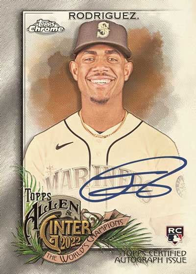 Topps Allen Ginter Chrome Baseball Checklist Box Info