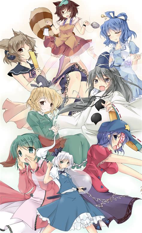 Konpaku Youmu Konpaku Youmu Toyosatomimi No Miko Mononobe No Futo Kaku Seiga And 4 More