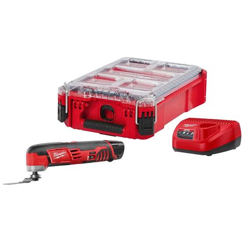 Milwaukee M12 12v Lithium Ion Cordless Oscillating Multi Tool Kit With 1 15ah Battery