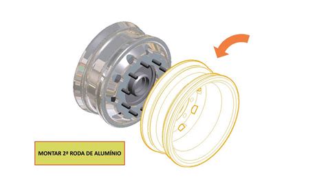 Rodafuso Montagem Cubo De Roda De Alum Nio Traseira Furo C Porcas