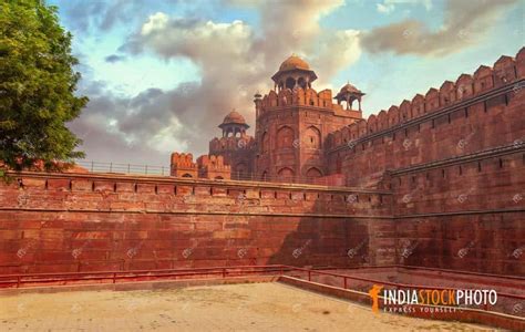 Red Fort Delhi Medieval Red Sandstone Architecture | India Stock Photo