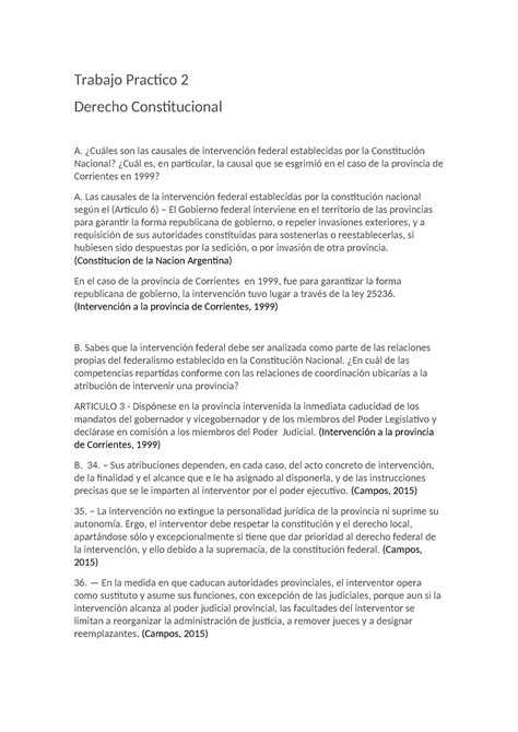 Tp Constitucional Nota Trabajo Practico Derecho