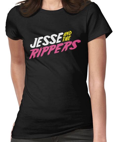 Jesse And The Rippers Fitted T Shirt For Sale By Noveltee Shirts