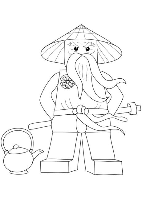 Coloriage Lego Ninjago Sensei Wu T L Charger Et Imprimer Gratuit Sur