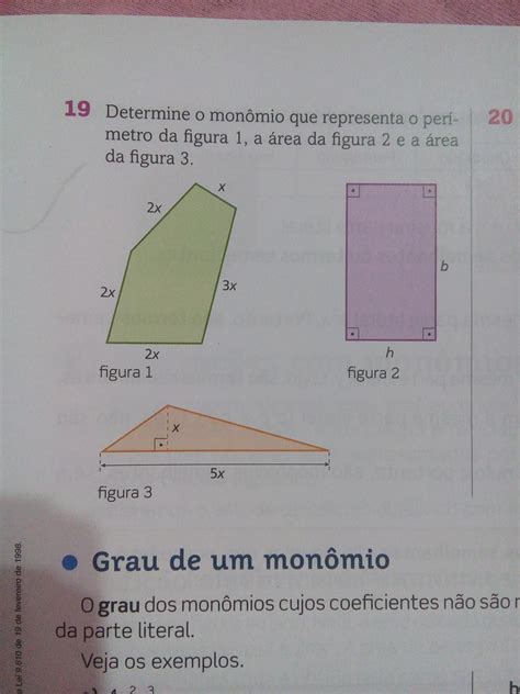 Determine O Polinomio Que Representa A Area E O Perimetro De Cada