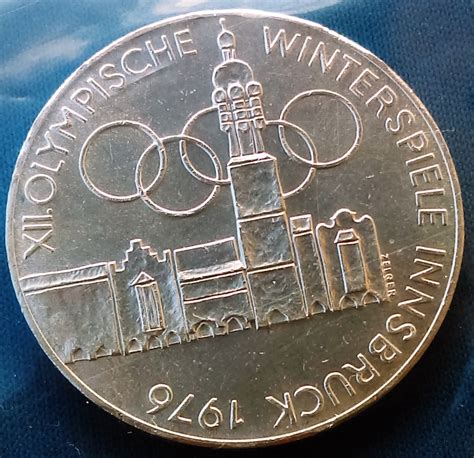 100 Schilling OLYMPISCHE WINTERSPIELE INNSBRUCK 1976 Austria Silver