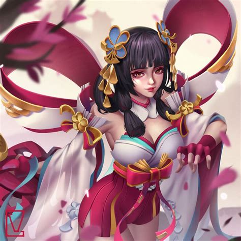 Tel Annas New Skin Splashart Fanart Vinh Lam Anime Girl Drawings