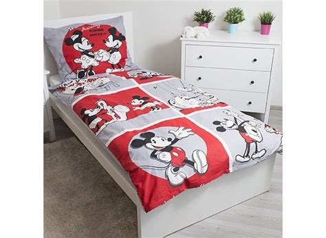 Dekbedovertrek Mickey Minnie Mouse Classics Eenpersoons Katoen