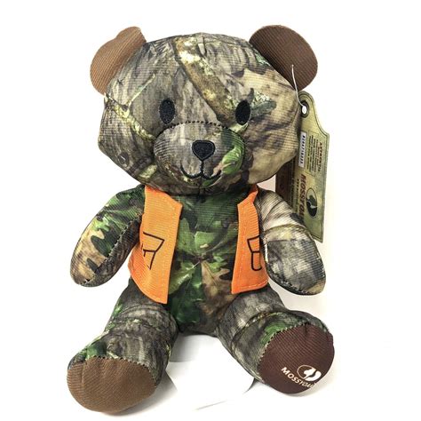 Mossy Oak Camouflage Bear Plush With Orange Vest Inch Walmart