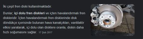 Havalandırmalı disk ile disk fren arasında ne fark var Technopat Sosyal