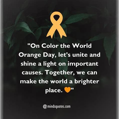 50 Color The World Orange Day Quotes, Wishes, Messages & Captions