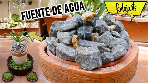 Fuente De Agua Relajante Para Jard N Y Terraza Como Hacer Fuente Casera