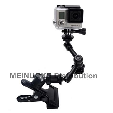 Gopro Action Camera DSLR Hot Shoe Mount Jaw Flex Clamp Magic Arm With Swivel Ball Head Holder