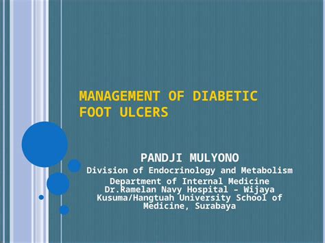 Ppt Managementofdiabeticfootulcers 1ppt Dokumentips