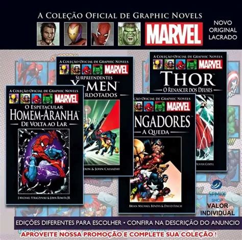 Graphic Novels Marvel Coleção Capa Preta Salvat Colecione