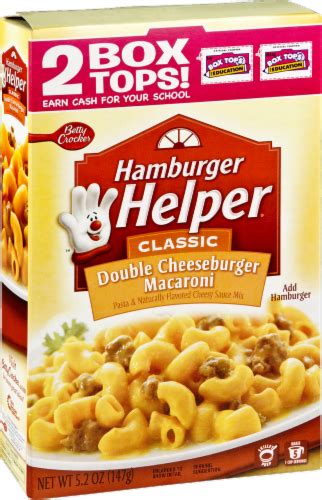 Betty Crocker Hamburger Helper Double Cheeseburger Macaroni 6 Oz Kroger