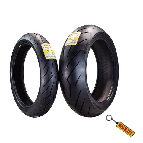 Pirelli Diablo Rosso III 120 70 190 55 ZR17 Tires With Keychain