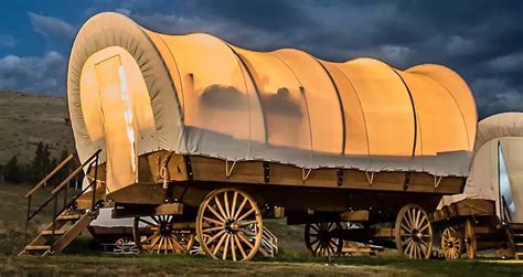 Pretend You Are A Pioneer In Covered Wagon Cabins Near Yosemite