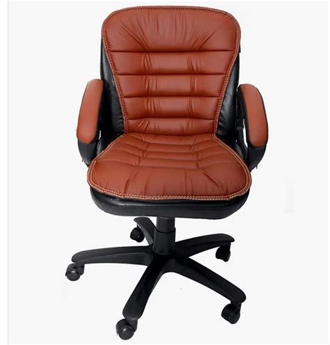 Mid Back Executive Revolving Office Chairs Brown And Black At 2500