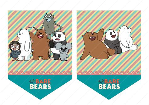 We Bare Bears Banner Flag Digital Download We Bare Bears Etsy