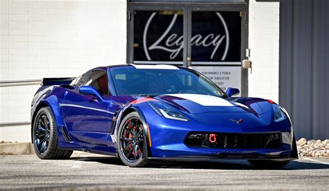 Chevrolet Corvette C7 Grand Sport Blue Forgeline Flow Formed F01 Wheel ...