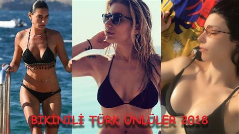 Bikinili Türk Ünlüler 2018 Turkish Celebrity Bikini Body 2018 Youtube