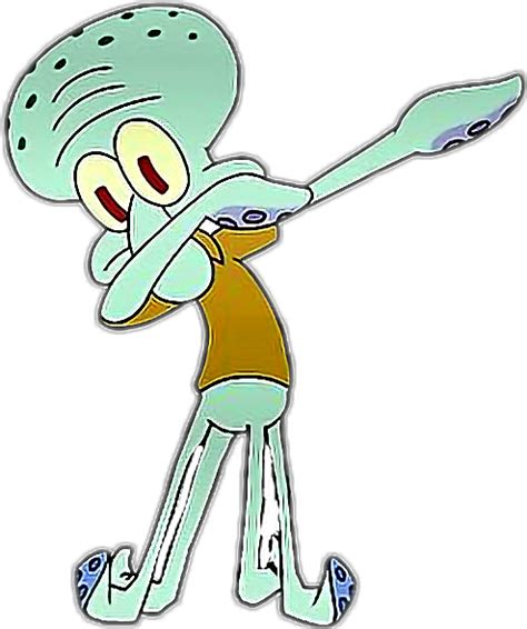 Download Ftestickers Squidward Dab Dance Transparent Background