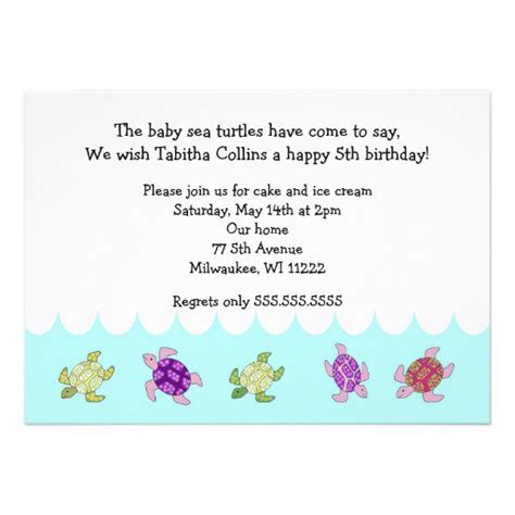 5th Birthday Invitation Wording