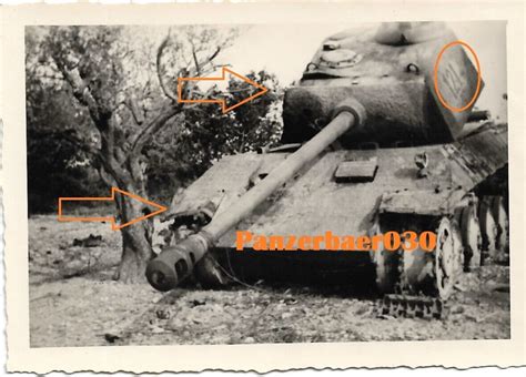 Wk Foto Wh Technik Panzer V Panther Camo Zimmerit Kennung Pd