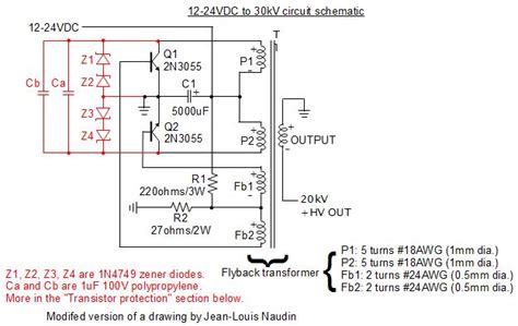 Kv Dc Power Supply Homemade Diy Using Flyback With Built In Diodes