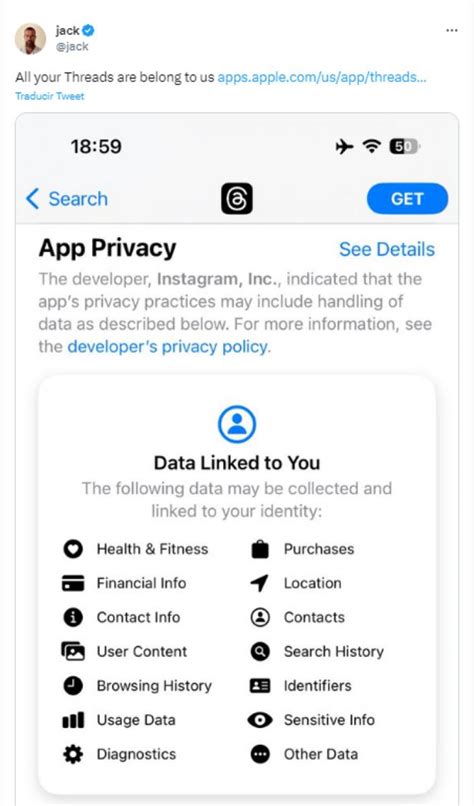 A Tener En Cuenta Esta Es La Información Que Recopila Threads La Nueva App De Meta
