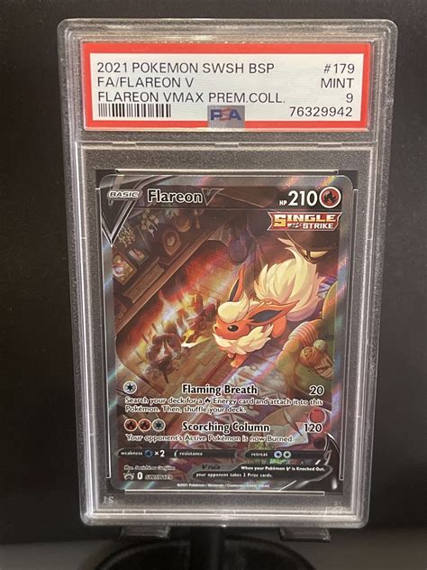 Pok Mon Tcg Flareon V Swsh Black Star Promo Swsh Holo Promo For Sale