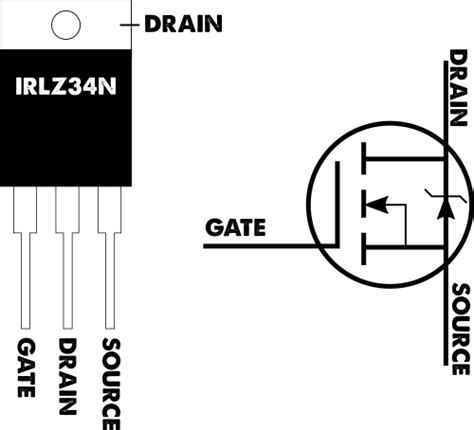 IRLZ34N MOSFET Pinout Datasheet Equivalent Circuit And