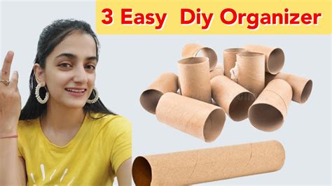 Ways To Reuse Recycle Waste Tissue Roll Cardboard Tube Organizer