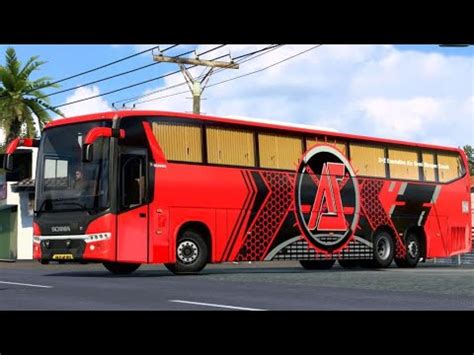 MURAHARA RED SCANIA METROLINK BUS MOD LIVERY FOR BUSSID BUSSID NEW