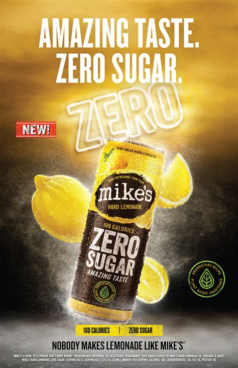 Mikes Hard Lemonade Zero Sugar Single Serve 24 Fl Oz Can 48 Abv