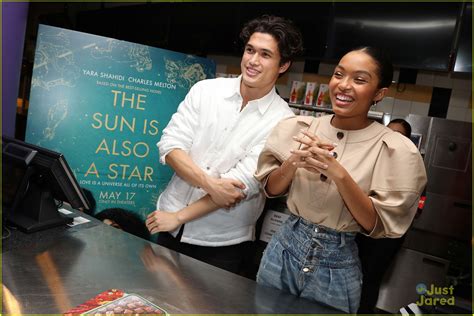 Charles Melton & Yara Shahidi Serve Up Popcorn at Fan Screening For 'The Sun is Also A Star ...