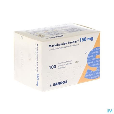 Moclobemide Sandoz 150mg Comp Pell 100 Apotheek Maes